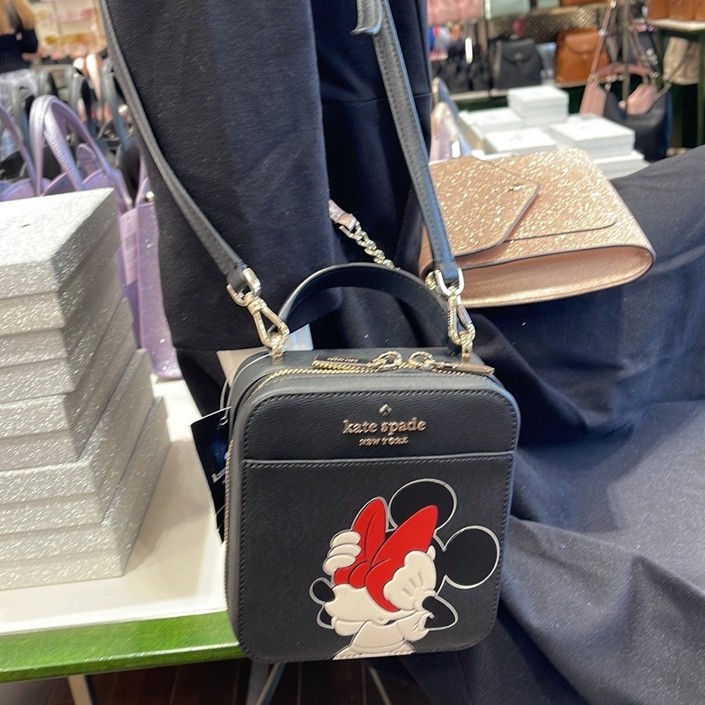 Kate Spade Disney X Kate Spade New York Minnie Mouse Daisy Vanity Crossbody Bag - Picture 9 of 16